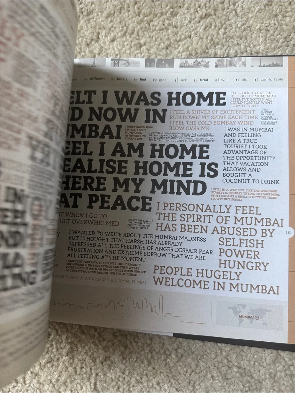We Feel Fine Black Hardcover Art Book - An Almanac of Human Emotion